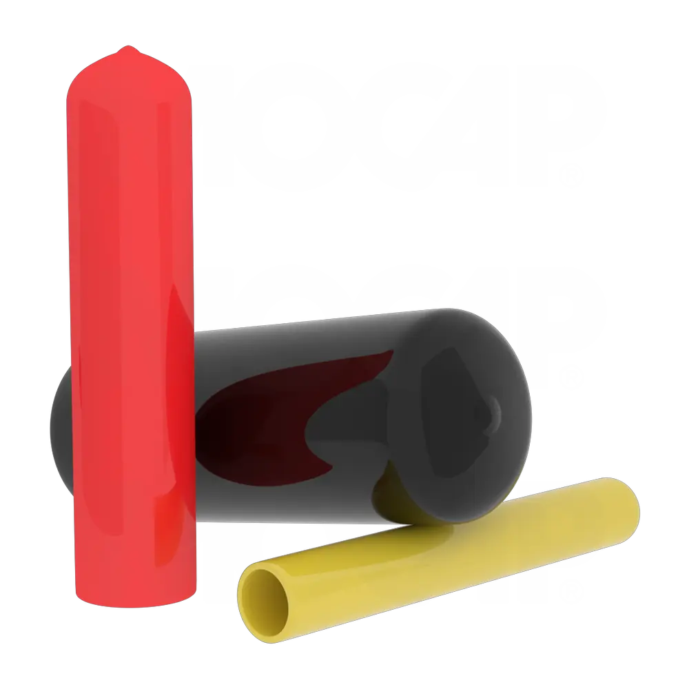 Round Plastic Handle Grips and Rubber Grips for Product Finishing
